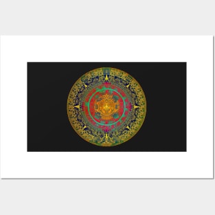 AZTEC SUN GOD Posters and Art